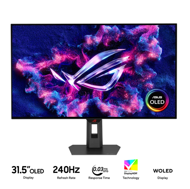 Asus ROG Strix OLED XG32UCWMG 31.5" (3840x2160) Dual Mode (4K@240Hz / FHD@480Hz) 240Hz 0.03ms WOLED Gaming Monitor with Tilt, Swivel & Height Adjustment