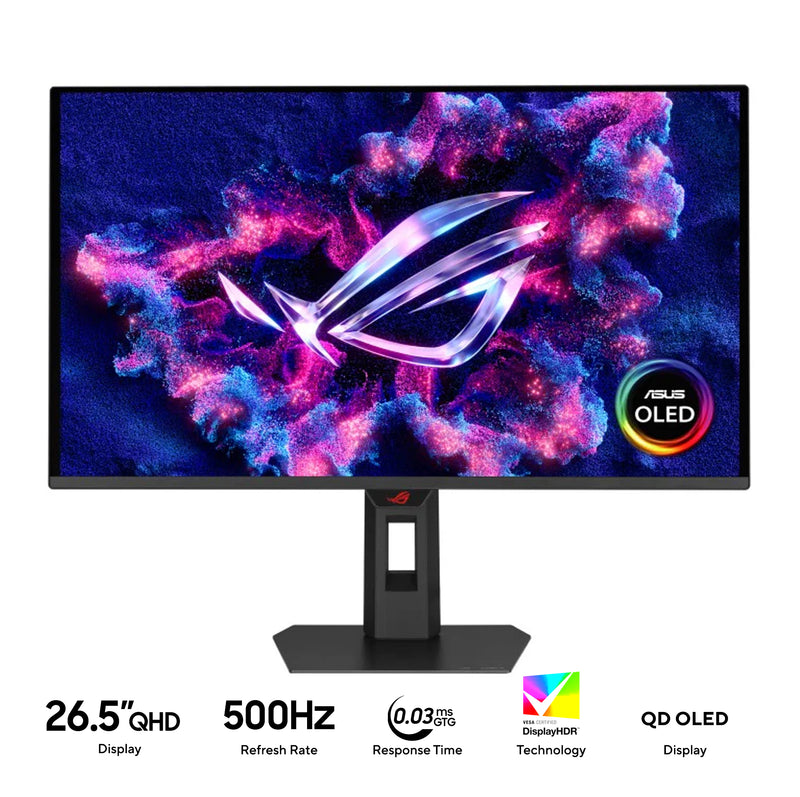 Asus ROG Strix OLED XG27AQDPG 26.5" QHD (2560x1440) 500Hz 0.03ms (GTG) QD OLED Gaming Monitor