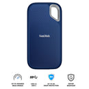 Sandisk Extreme 8TB USB-C USB 3.2 Gen 2 Up to 1050MB/s Portable SSD (Royal Blue)