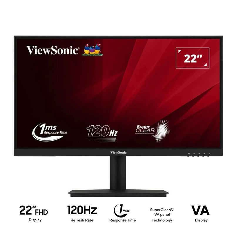 ViewSonic VA220A-H 22" FHD (1920x1080) 120Hz 1ms MPRT SuperClear VA Monitor with Tilt Adjustment