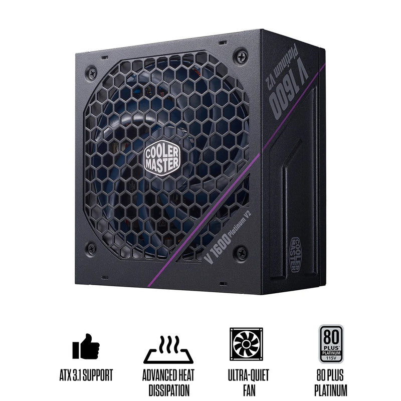 Cooler Master V Platinum 1600 V2 80+ Platinum ATX 12V Ver. 3.1 & PCIe 5.1 Fully Modular Power Supply (MPZ-G002-AFAP-BUS)