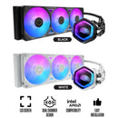 Cooler Master MasterLiquid Atmos II 360 LCD ARGB CPU Cooler (Black, White)