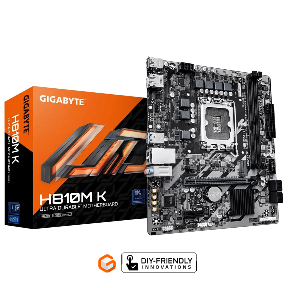 Gigabyte H810M K DDR5 Intel UD Motherboard