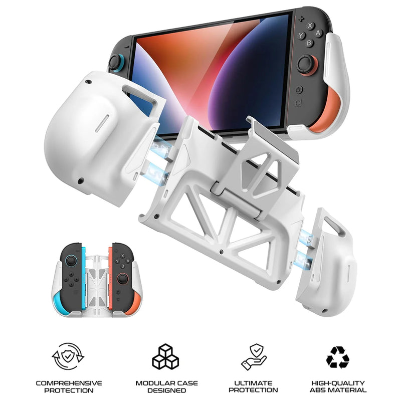 Transnovo Detachable Magnetic Protective Case with Stand for Nintendo Switch 2 (White) (NS2-CS01)