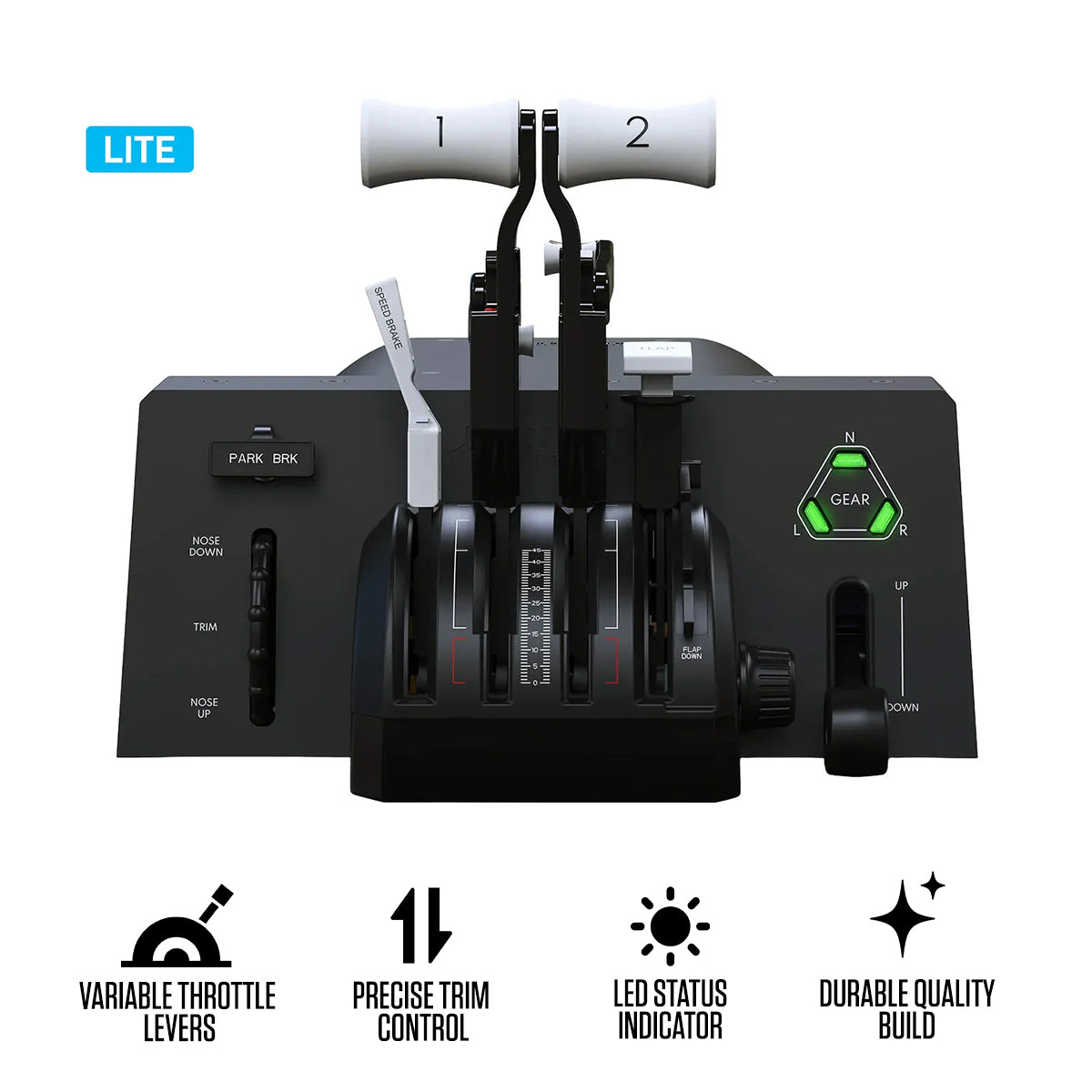 Honeycomb Aeronautical Bravo Throttle Quadrant Lite for Windows 10/11 & Mac