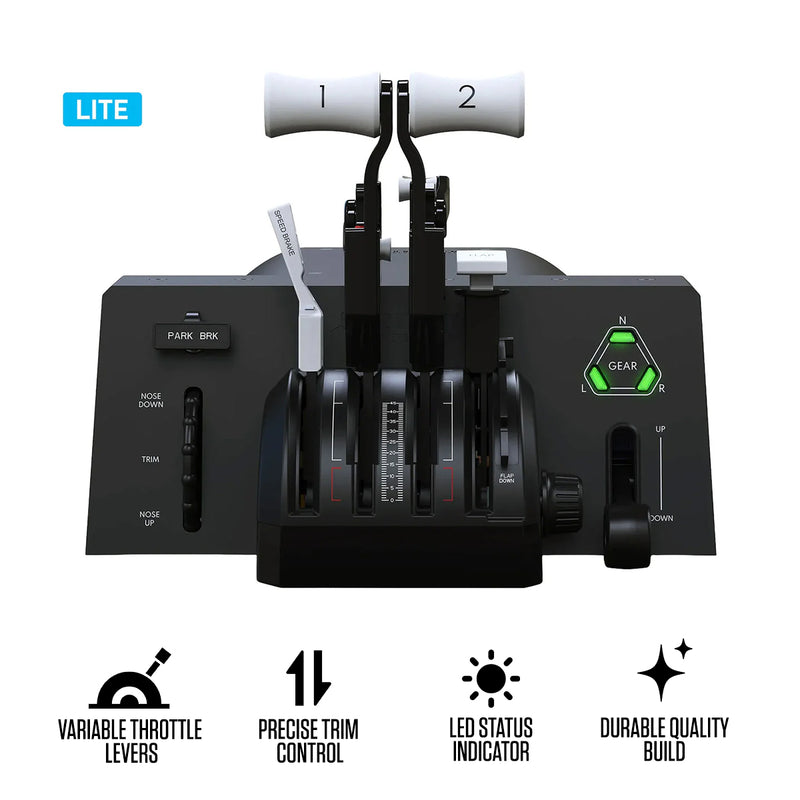 Honeycomb Aeronautical Bravo Throttle Quadrant Lite for Windows 10/11 & Mac