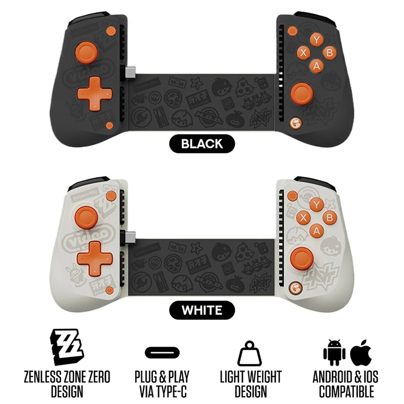 GameSir x Zenless Zone Zero X5 Lite Type-C Wired Mobile Game Controller (Black, White)