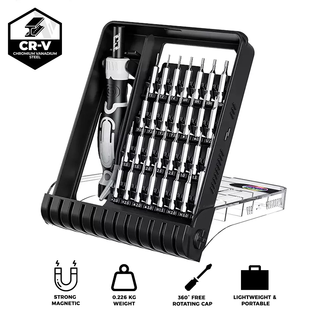 Jakemy 32-in-1 Precision Srewdriver Set with Tweezers (JM-8189A)
