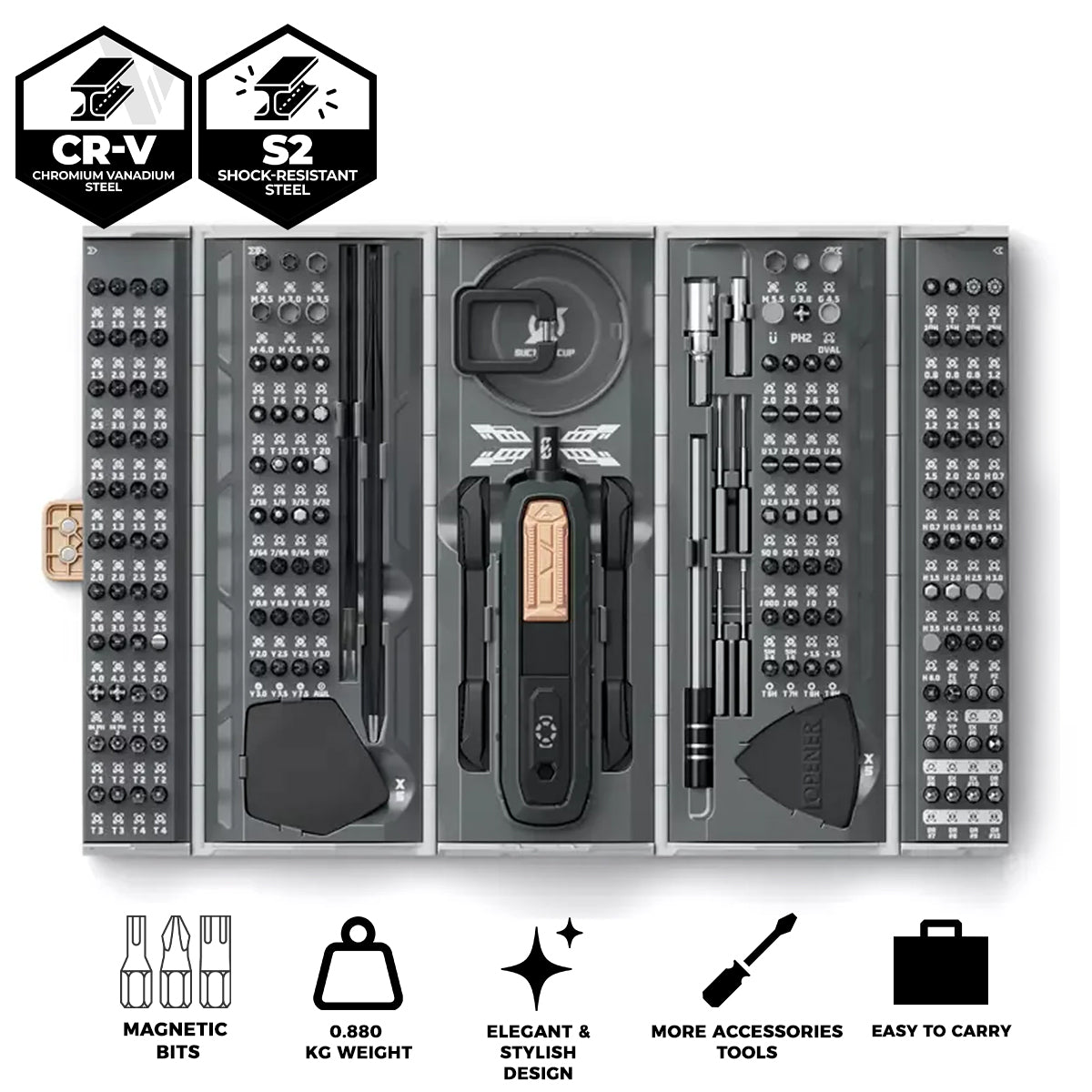 Jakemy 180-in-1 Mini Container Precision Screwdriver Set (JM-8192)