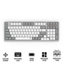 Redragon BK-7114WG Scissor Mechanism Slim Wireless 96% Keyboard (White/Grey)