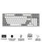 Redragon BK-7113 Scissor Mechanism Slim Wired Full-Size Keyboard (White/Grey)