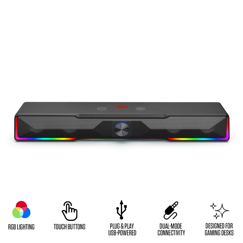 Redragon GS516 Catnonn Bluetooth/Wired RGB Soundbar (GS516)