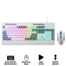 Redragon S151W Gaming Essentials Wired Keyboard & Mouse Bundle (White)