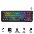 Redragon K709GB Nova Magnetic RGB Hot-Swappable Wired 65% Keyboard with Rapid Trigger (UltraMag Magnetic Linear Switch) (Gray/Black) (K709GB-RGB-M)