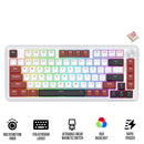 Redragon K721WRB Stormhunter Magnetic RGB Hot-Swappable Wired 75% Keyboard with Rapid Trigger (UltraMag Magnetic Linear Switch) (White/Red/Black) (K721WRB-RGB-M)