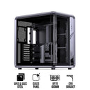 Jonsbo BO400CG ATX Top Front Interchangeable Glass PC Case (Grey)