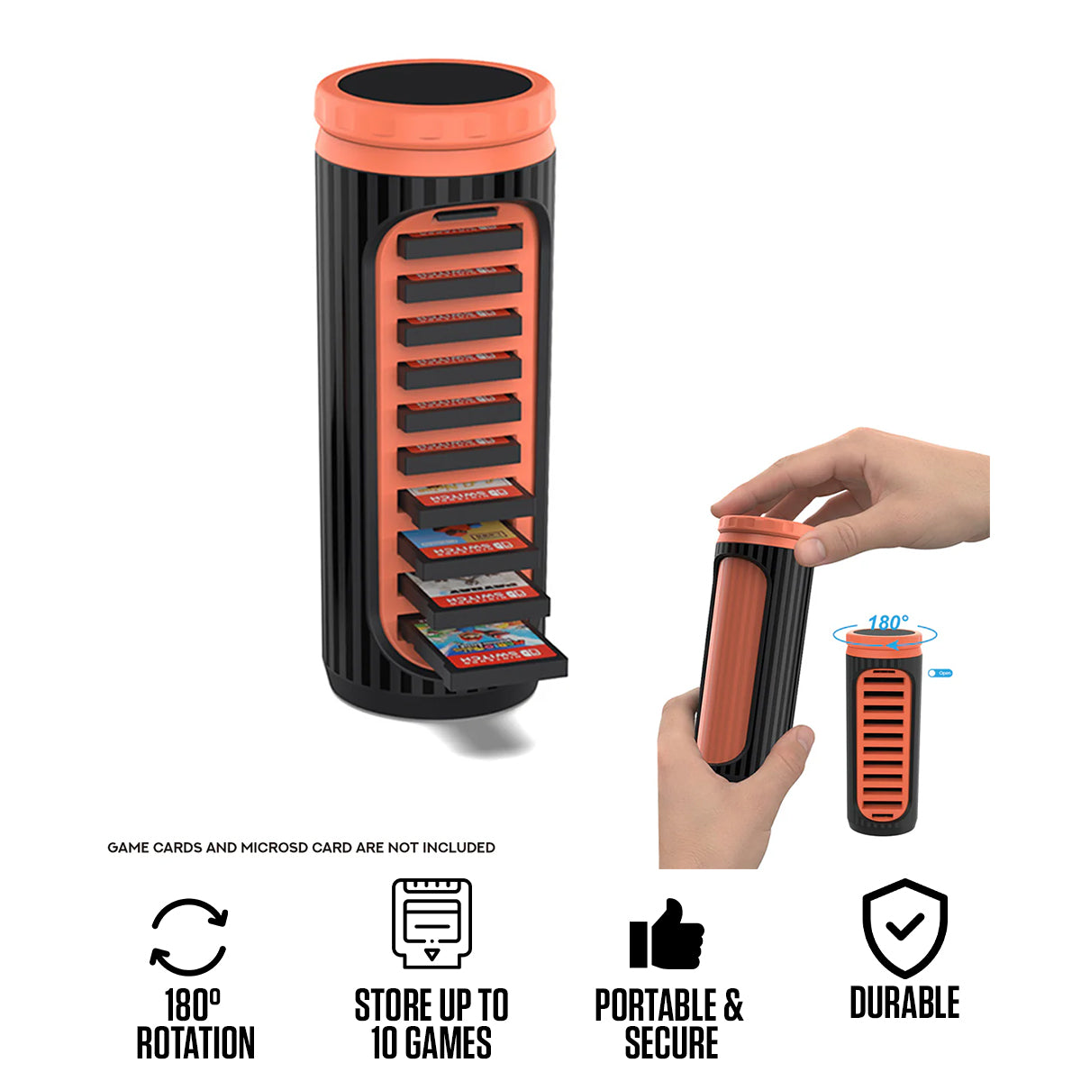 Dobe Game Card Rotating Storage Box for Nintendo Switch/ Nintendo Switch 2 TNS-51102