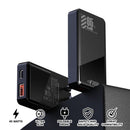 Skull & Co. GaN 65W Ultra Slim AC Adapter for Nintendo Switch 2 / Steam Deck / ROG Ally & Other Smart Devices (Black) (CH-US65-BK)