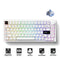 MonsGeek M1 V5 Black on White Aluminum Case Multi-Mode RGB Hot-Swappable Mechanical Keyboard (Akko Mirror Switch)