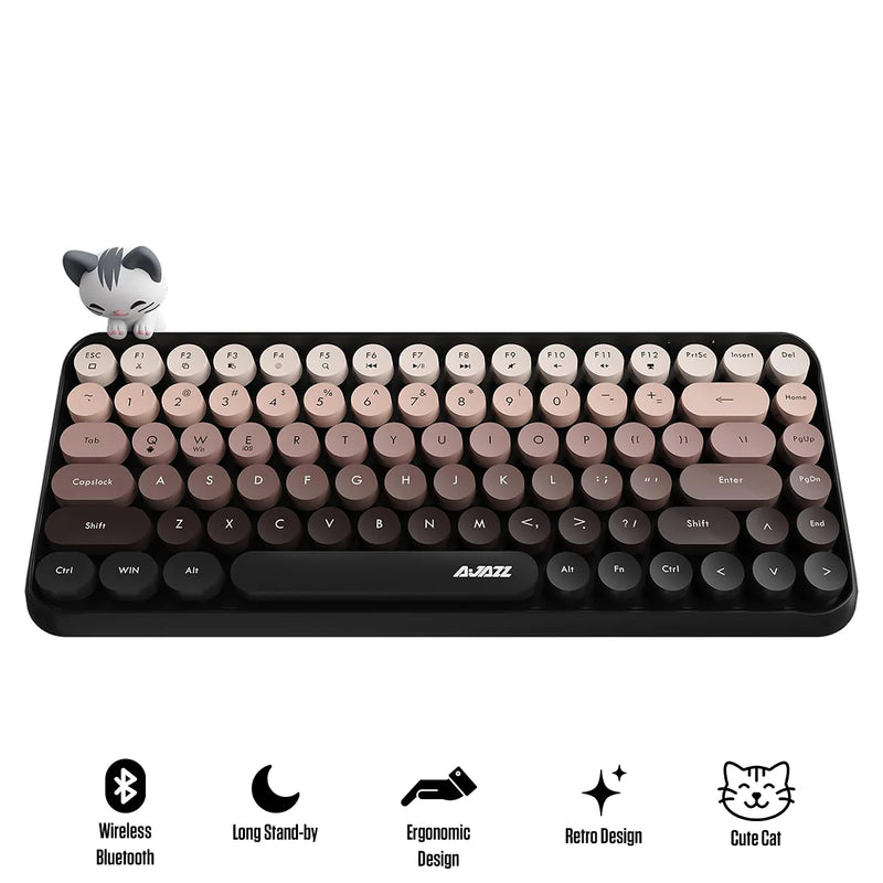 Ajazz 308I 84-Keys Bluetooth Wireless Membrane Keyboard (Bean Paste)