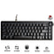 Ajazz AK650 White Backlit Wired 66-Key Gasket-Mounted Hot-Swappable Mechanical Keyboard (Black) (Red Switch)