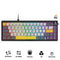 Ajazz AK650 RGB Wired 66-Key Gasket-Mounted Hot-Swappable Mechanical Keyboard (Grey/White/Yellow) (Moon Yellow Switch)