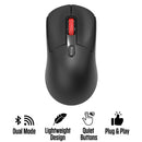 Nacodex x Ajazz NJ02 Wireless 2.4G/BT Dual-Mode Lightweight Mouse (Black)