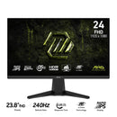 MSI MAG 245F X24 23.8" FHD (1920x1080) 240Hz 0.5ms (GtG, Min.) Rapid IPS Flat Gaming Monitor with Tilt Adjustment