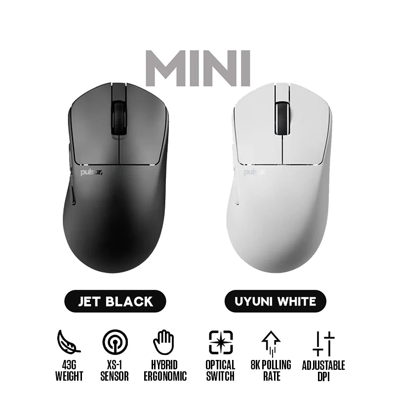 Pulsar X3 CrazyLight 8K Polling Rate eSports Gaming Mouse Size 1