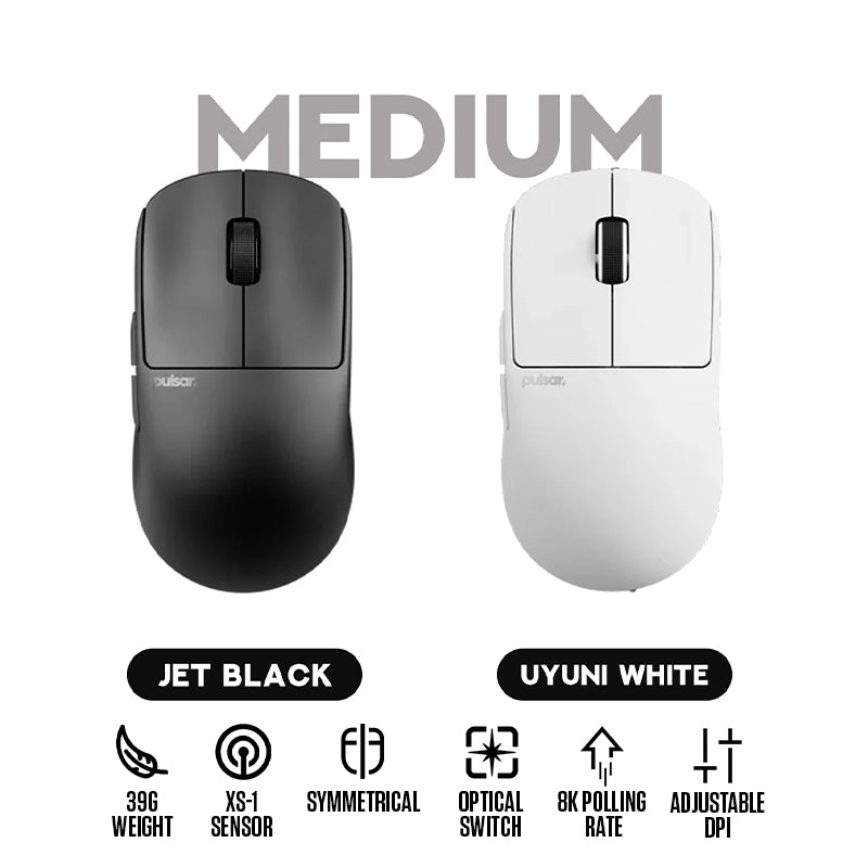 Pulsar X2 CrazyLight 8K Polling Rate eSports Gaming Mouse Size 2