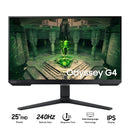 Samsung Odyssey G4 LS25BG400EEXXP 25" FHD (1920x1080) 240Hz 1ms GTG IPS Gaming Monitor with Tilt, Swivel & Pivot Adjustment