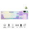 Ajazz AK35I V4 RGB Tri-Mode 100% 104-Keys Gasket-mounted Hot-Swappable Mechanical Keyboard (Purple/White/Blue) (Avocado Switch)