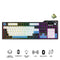 Ajazz AK35I V4 RGB Tri-Mode 100% 104-Keys Gasket-mounted Hot-Swappable Mechanical Keyboard (Black/White/Blue) (Avocado Switch