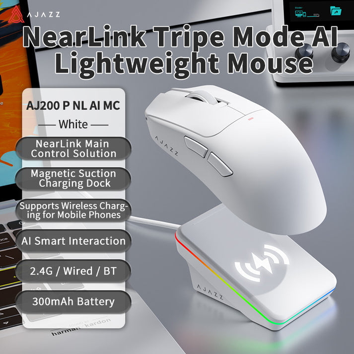 Nacodex x Ajazz AJ200P NL AI MC NearLink Tri-Mode Gaming Mouse | DataBlitz