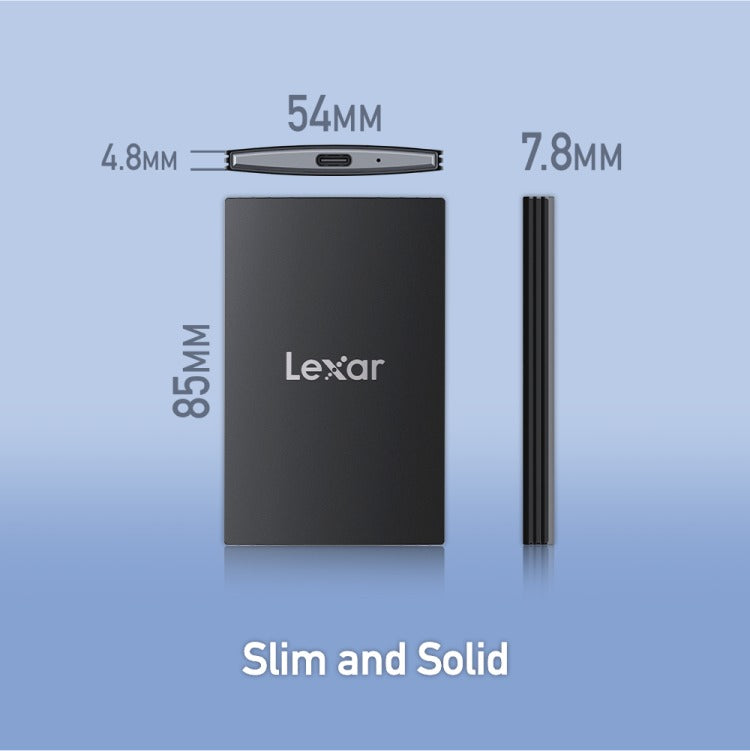 Lexar SL500 USB 3.2 Gen 2x2 Portable SSD - Up To 2000MB/s Read & 1800MB/s Write (1TB, 2TB) (LSL500X001T-RNBNG, LSL500X002T-RNBNG)