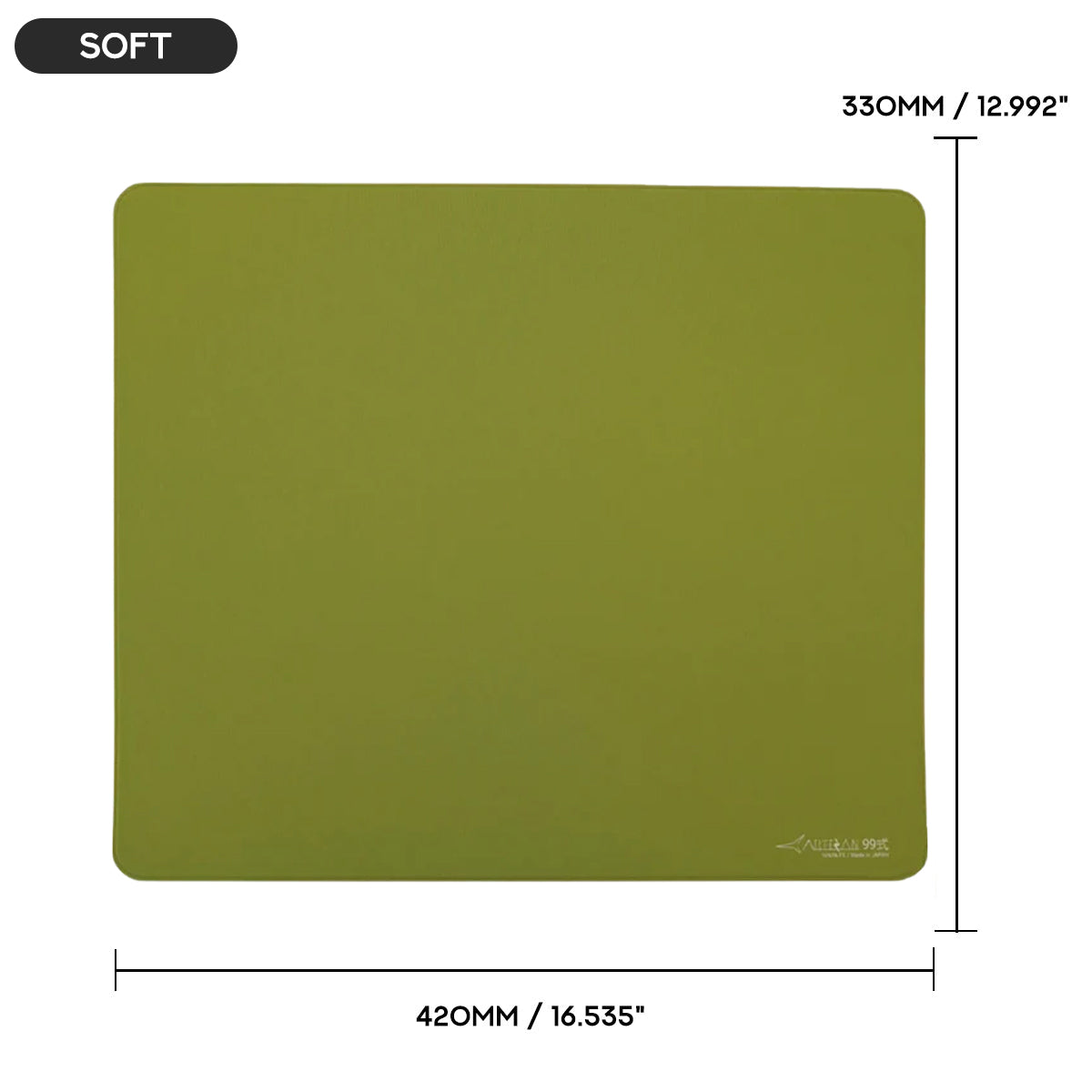 Artisan Ninja FX Type-99 Gaming Mousepad  - Matcha (XSOFT, SOFT, MID) (L, XL, XXL)