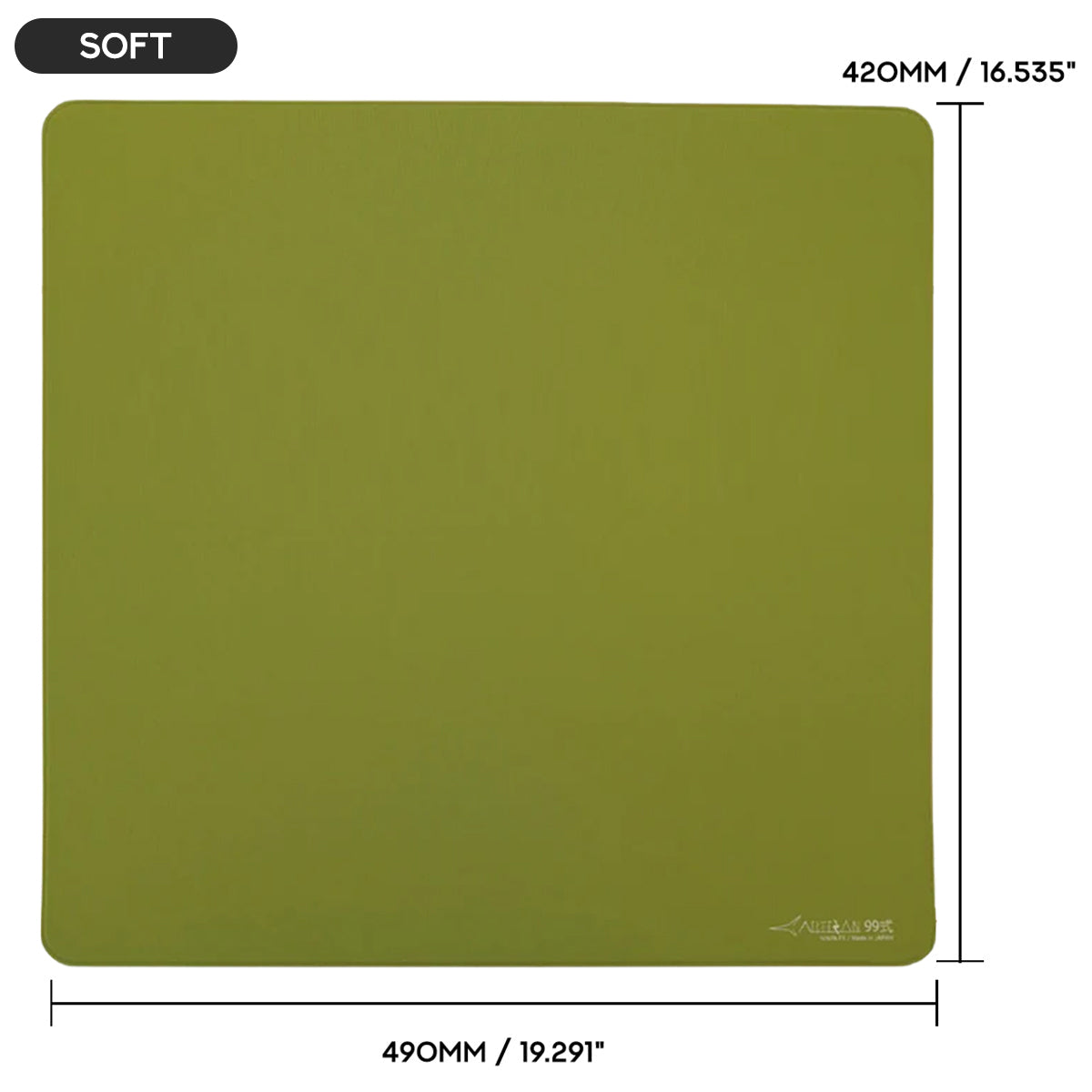 Artisan Ninja FX Type-99 Gaming Mousepad  - Matcha (XSOFT, SOFT, MID) (L, XL, XXL)