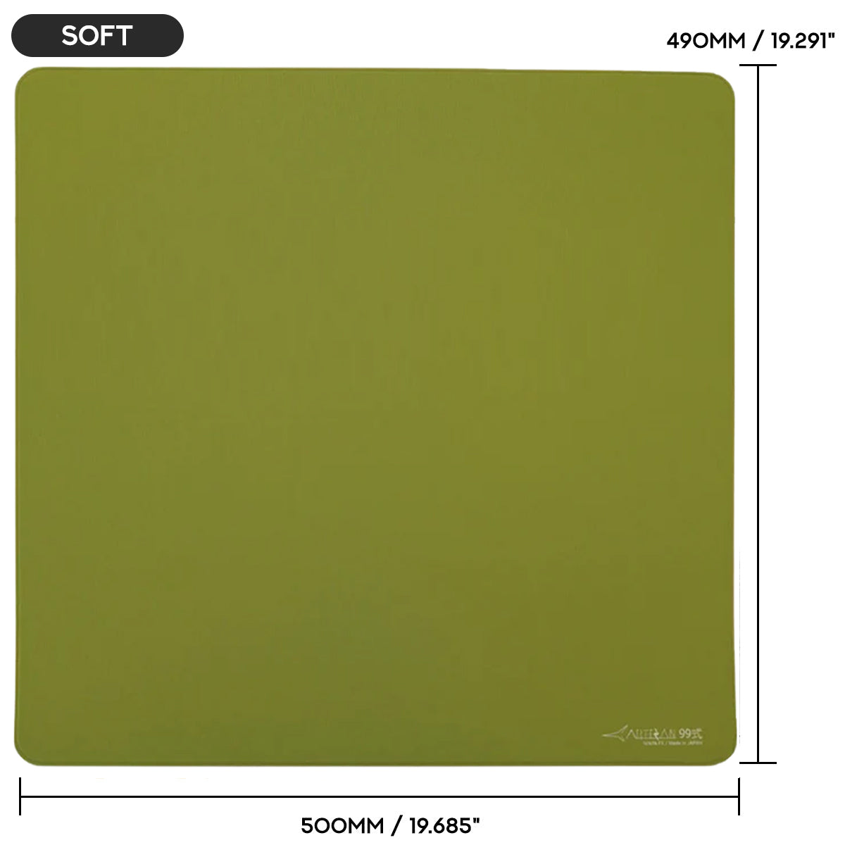 Artisan Ninja FX Type-99 Gaming Mousepad  - Matcha (XSOFT, SOFT, MID) (L, XL, XXL)