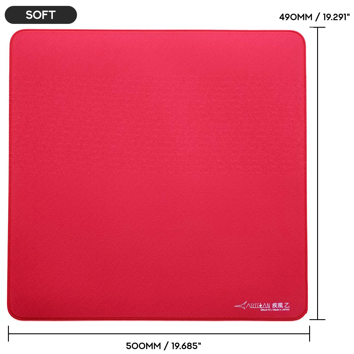 Artisan Ninja FX Hayate-Otsu V2 Gaming Mousepad - Wine Red (XSOFT, SOFT, MID) (L, XL, XXL)