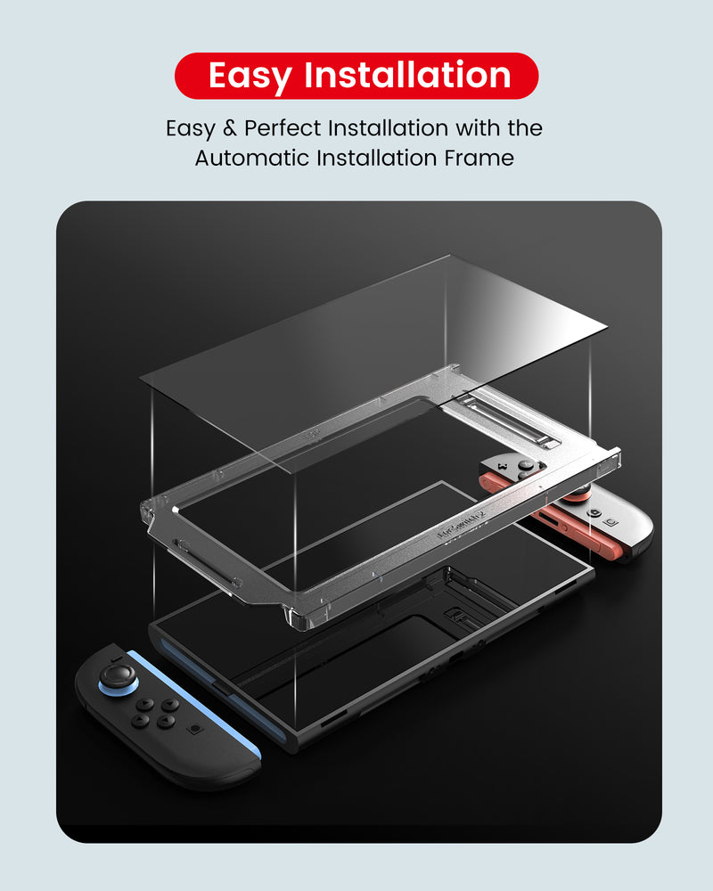 Transnovo Tempered Glass HD Screen Protector 2-Pack with Installation Tool for Nintendo Switch 2 (NS2-SP02)