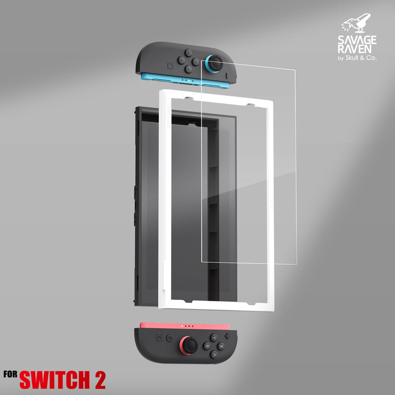 Skull & Co. Tempered Glass Screen Protector 9H Hardness / 0.26mm Ultra Thin HD Clarity with EZ-Align