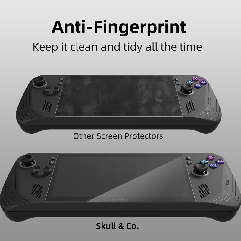 Skull & Co. Tempered Glass Screen Protector 9H Hardness / 2.5D Curved Edge Anti-Glare Matte Finish with Positioner for ROG Ally X (ALSP2-P-M)