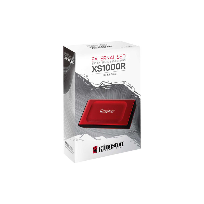 Kingston XS1000R USB 3.2 Gen 2 USB Type-C External SSD (Red)