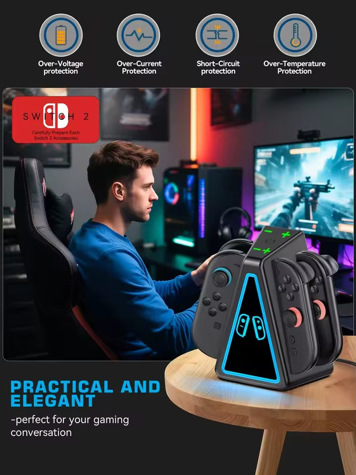 Sw2 Dock Nintendo Switch 2 Controller Charging Dock (Black) (VG-SW217)