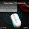 Promate Samo Dual Mode Rechargeable Wireless Mouse with BT & 2.4GHz Connectivity (White)