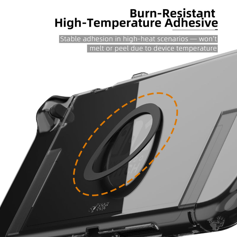 Skull & Co. MagStand Magnetic Ultra-Thin Ring Stand for Nintendo Switch 2 / Steam Deck / ROG Ally / Apple MagSafe Devices (Black) (ST-MAG-BK)