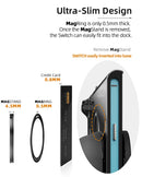 Skull & Co. MagStand Magnetic Ultra-Thin Ring Stand for Nintendo Switch 2 / Steam Deck / ROG Ally / Apple MagSafe Devices (Black) (ST-MAG-BK)