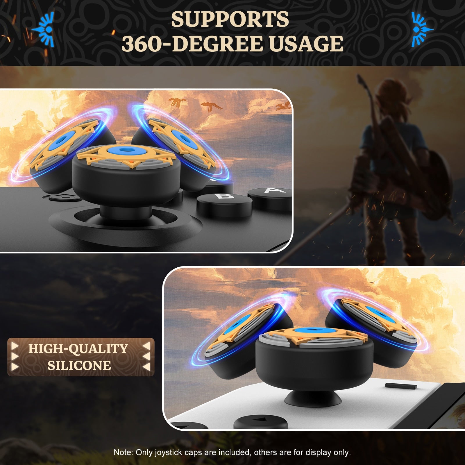 NSW IINE Joystick Caps For NSW Pro Controller (Legend Of Zelda) (L655)