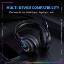 Onikuma X92 RGB Gaming Headphone with Noise-Cancelling Microphone (Black)