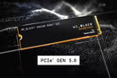 WD BLACK SN8100 NVMe PCIe Gen5 x4 M.2 2280 14900MB/s Gaming SSD 